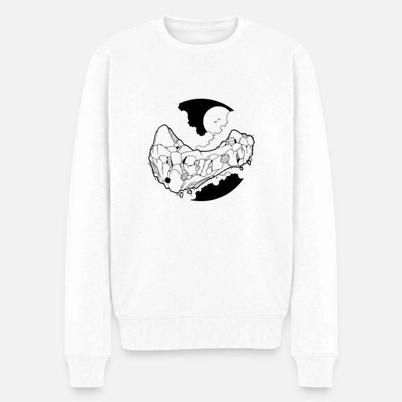 110 - Pull Premium bio Homme - blanc