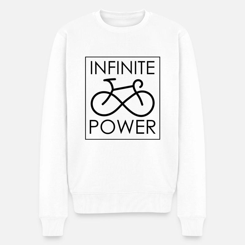 Vélo INFINITE POWER - Pull Premium bio Homme - blanc