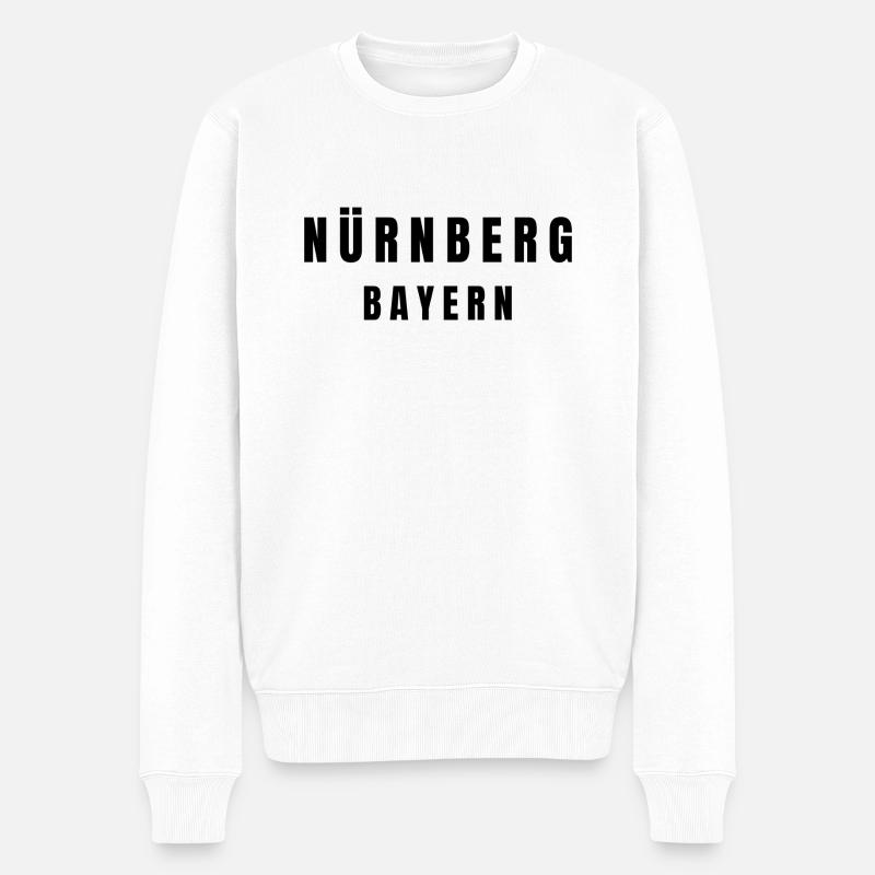 Nürnberg Bayern - Männer Premium Bio Pullover - Weiß