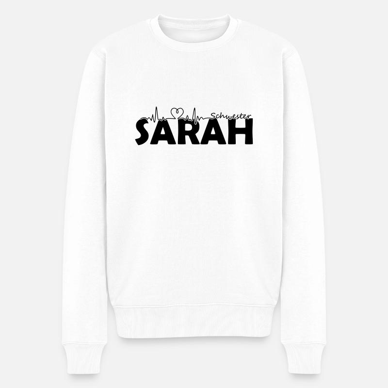 Sarah Nom Prénom infirmière infirmière - Pull Premium bio Homme - blanc