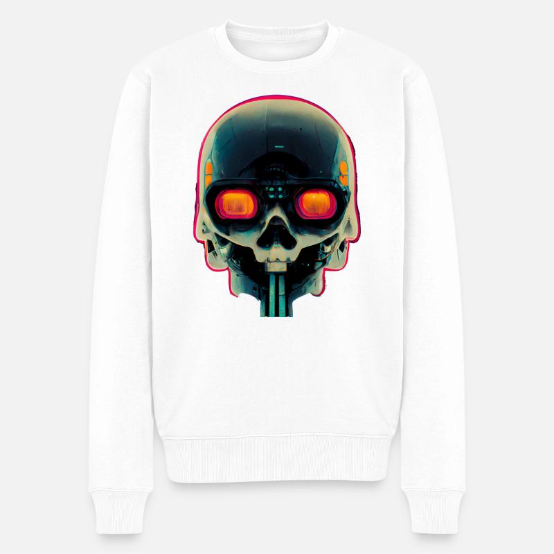 Kriegsmaschine - Männer Premium Bio Pullover - Weiß