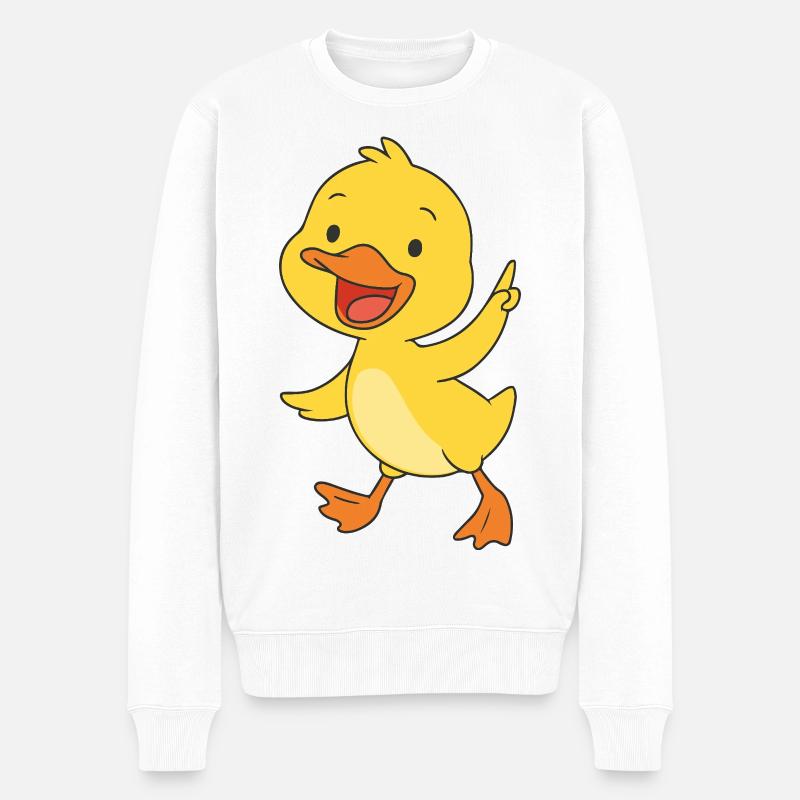 Happy Kükenparade - Männer Premium Bio Pullover - Weiß
