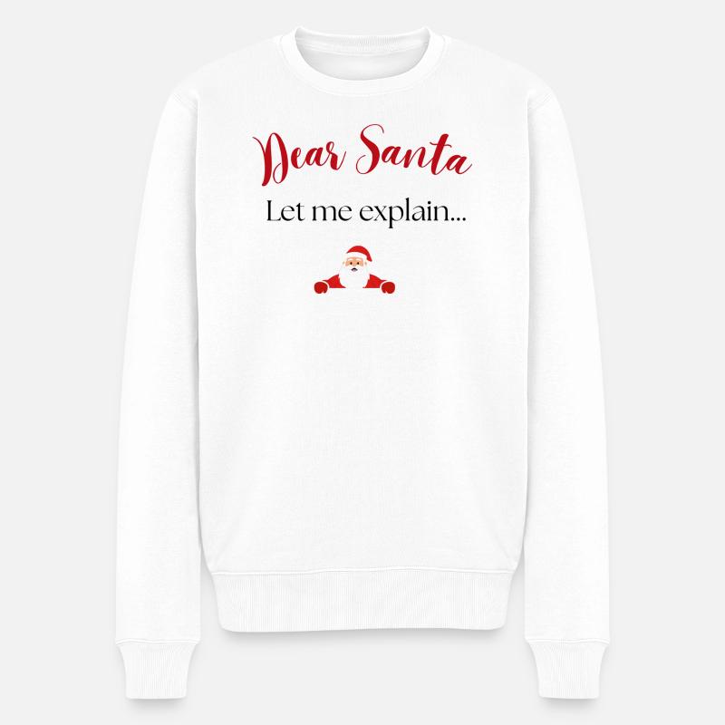 Cher Père Noël Design - Pull Premium bio Homme - blanc