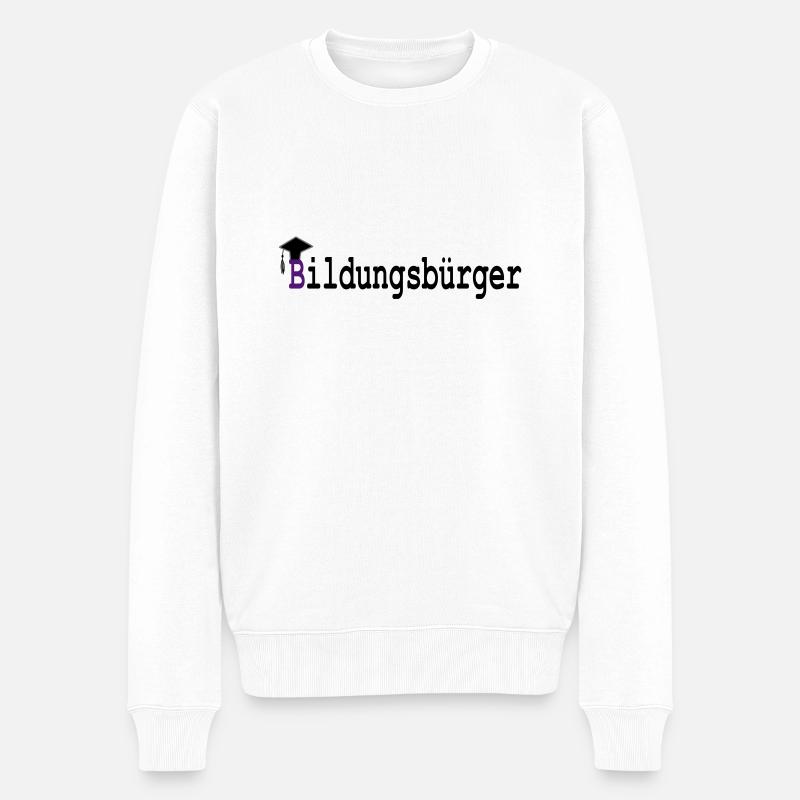 Education Buerger - Pull Premium bio Homme - blanc