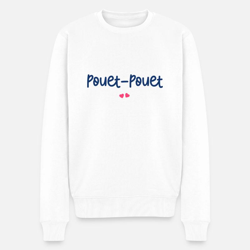 Pouet Pouet - Pull Premium bio Homme - blanc