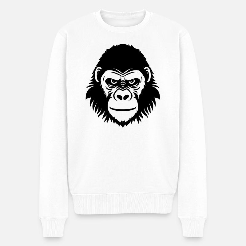 Gorille - Pull Premium bio Homme - blanc