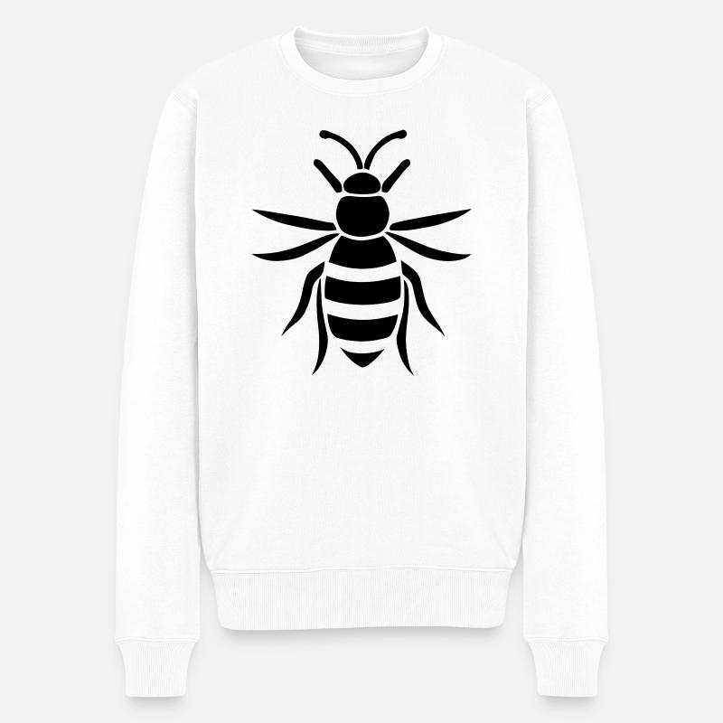 abeille - Pull Premium bio Homme - blanc