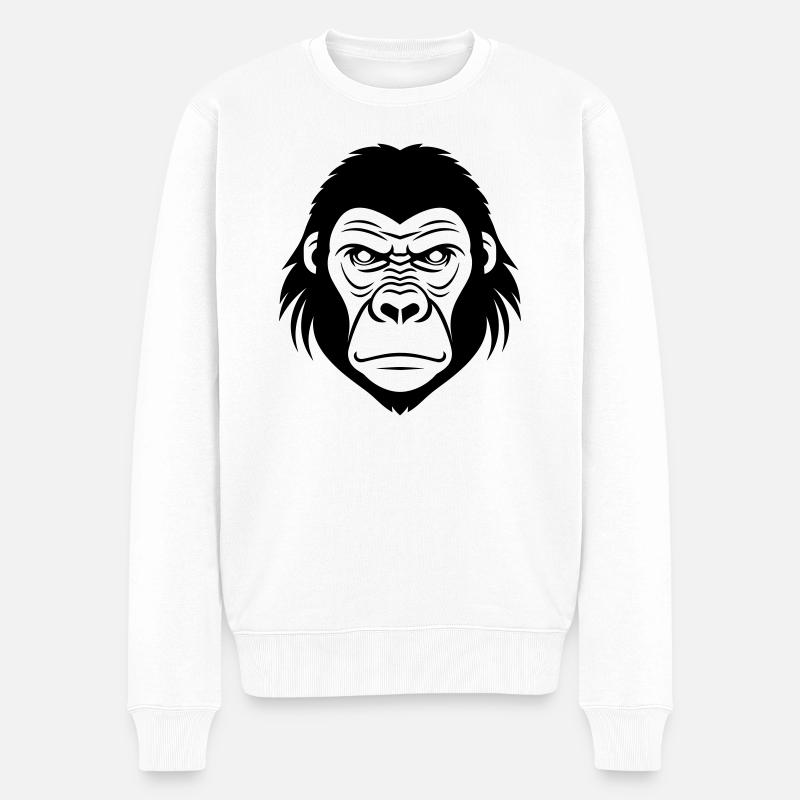 Gorille - Pull Premium bio Homme - blanc