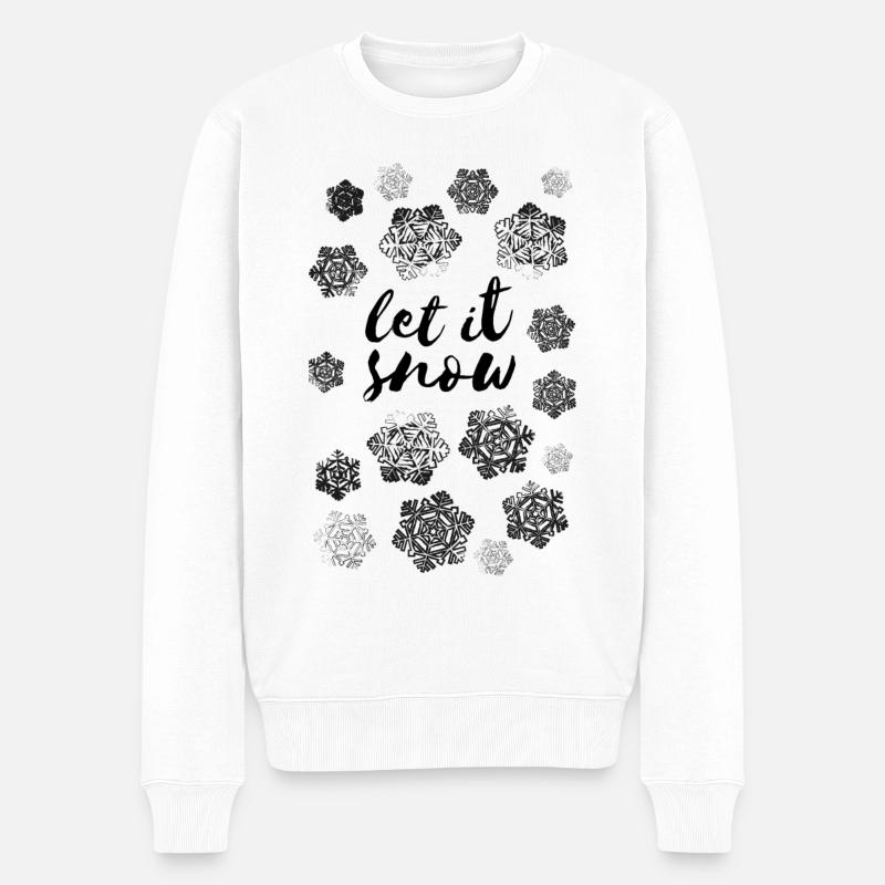 AD Let It Snow - Pull Premium bio Homme - blanc