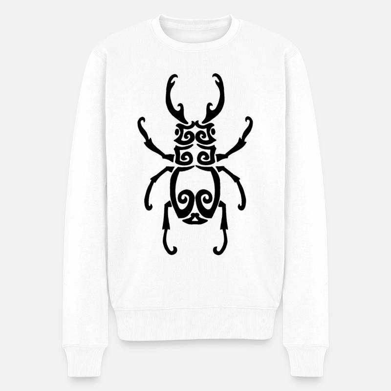 Insecte noir - Pull Premium bio Homme - blanc