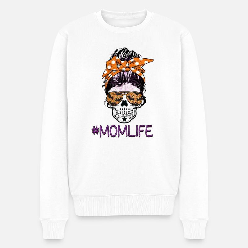 La vie de maman halloween - Pull Premium bio Homme - blanc