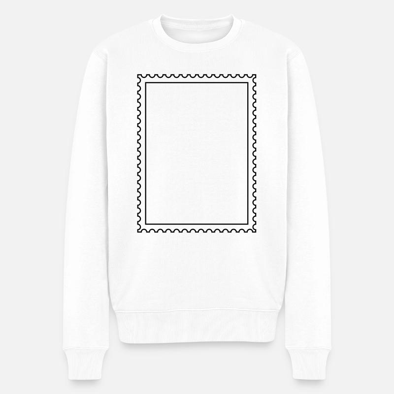 timbre-poste - Pull Premium bio Homme - blanc
