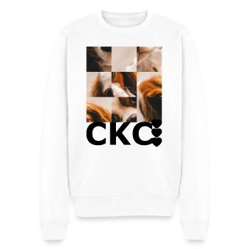 Cavalier King Charles - Männer Premium Bio Pullover - Weiß - Vorne - Thijin (182cm)