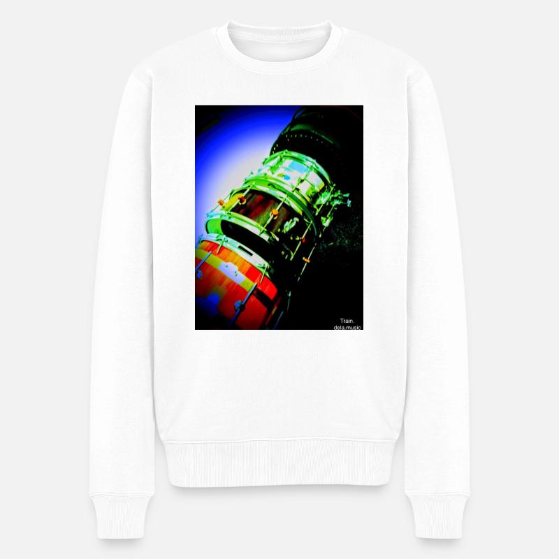 Train - Männer Premium Bio Pullover - Weiß