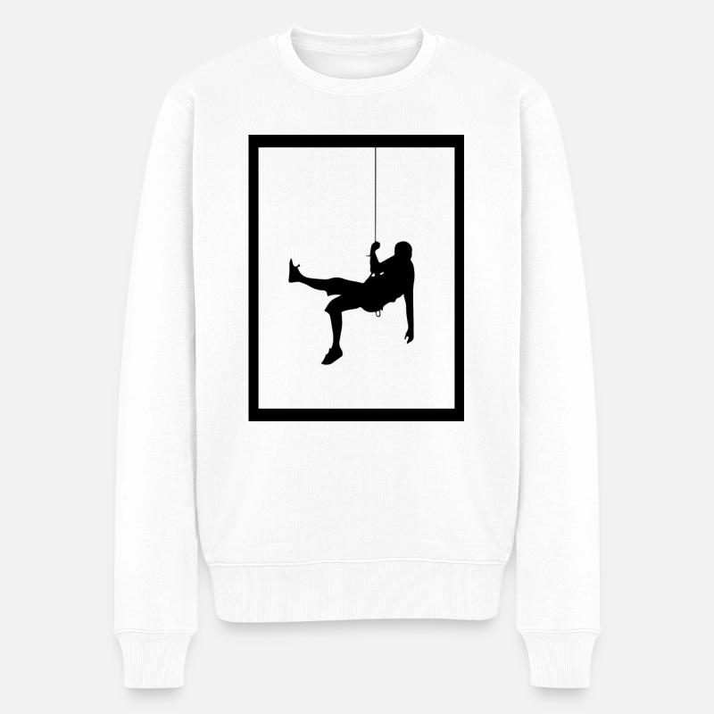 climbing - Männer Premium Bio Pullover - Weiß