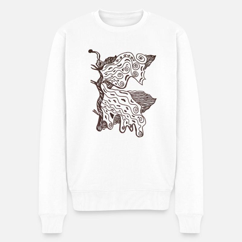 Papillon - Pull Premium bio Homme - blanc