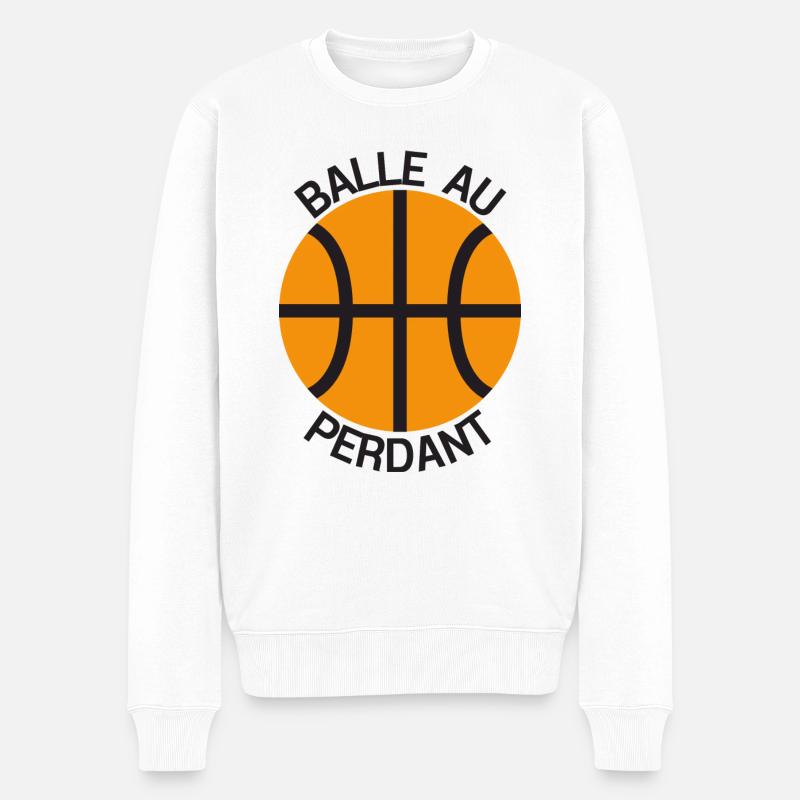 La Balle au perdant - Pull Premium bio Homme - blanc