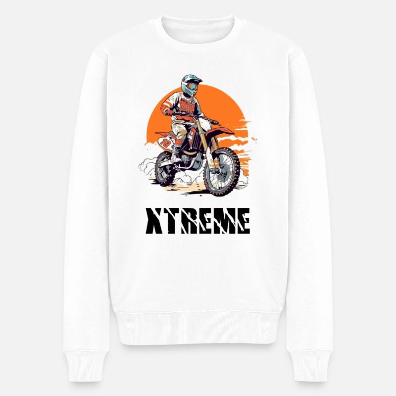 Xtreme moto cross - Pull Premium bio Homme - blanc