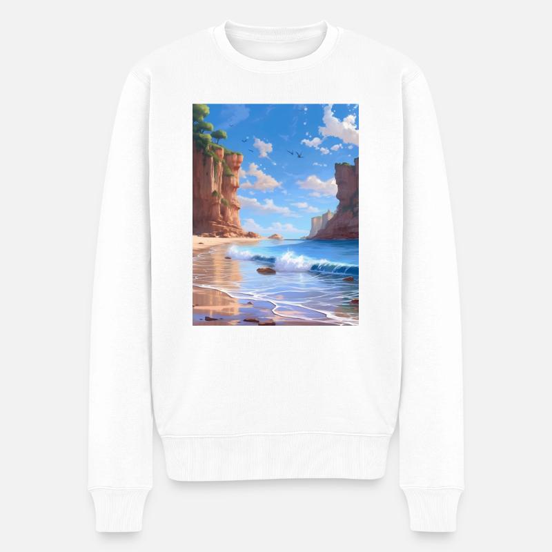 Côte - Pull Premium bio Homme - blanc