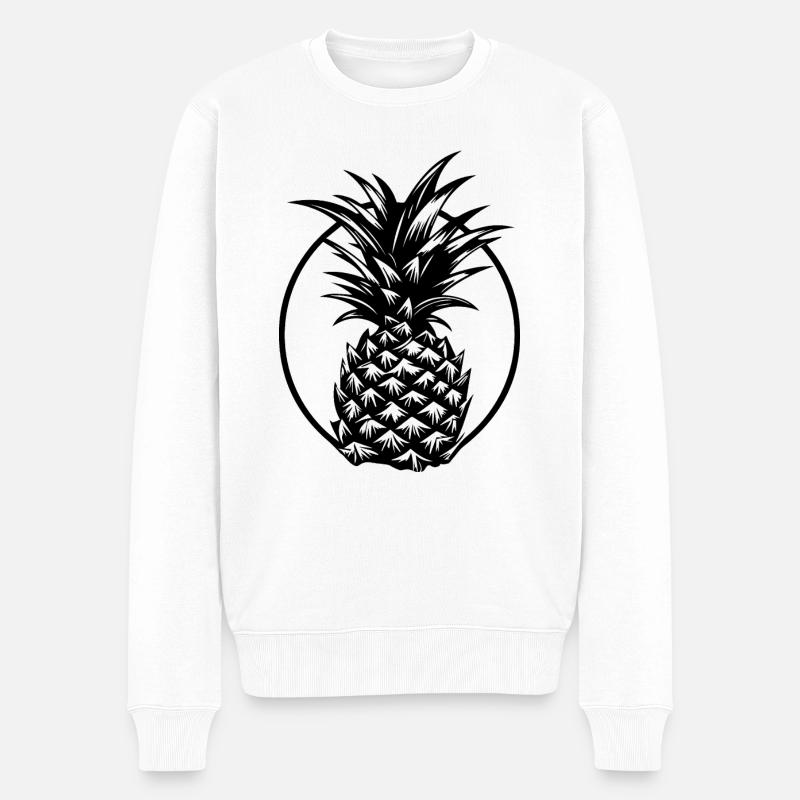 Ananas - Pull Premium bio Homme - blanc