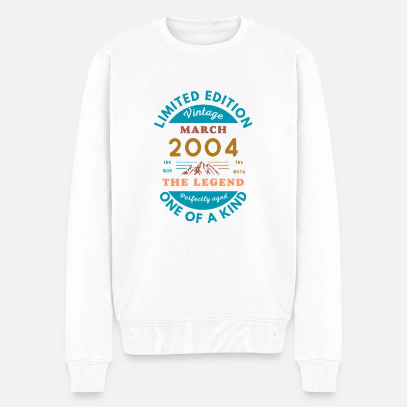 Classic '04 Icon - Pull Premium bio Homme - blanc