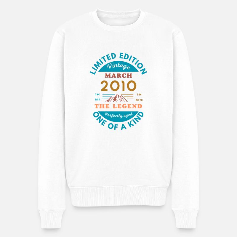 Classic 2010 Icon - Pull Premium bio Homme - blanc