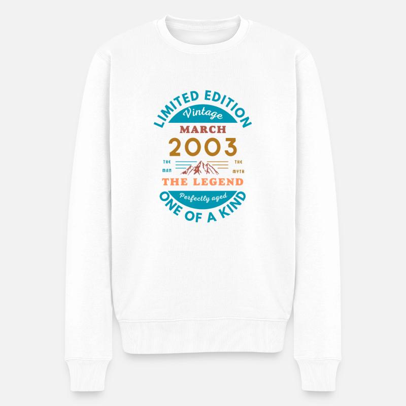 Timeless 2003 Tribute - Pull Premium bio Homme - blanc