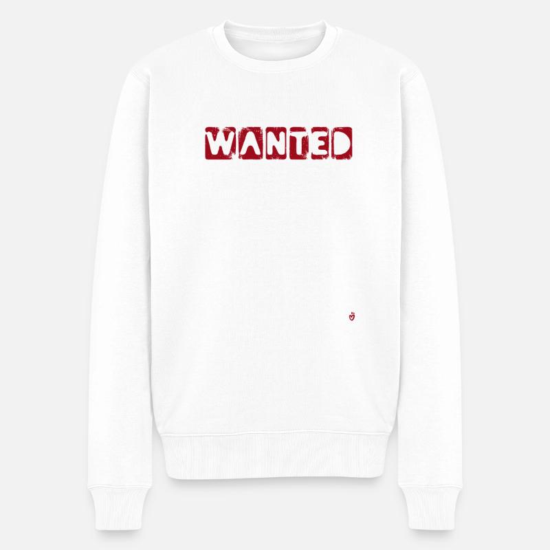Gewünscht - Männer Premium Bio Pullover - Weiß