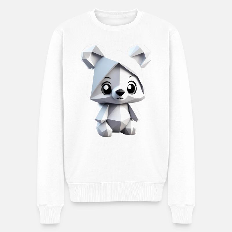 bear art - Pull Premium bio Homme - blanc