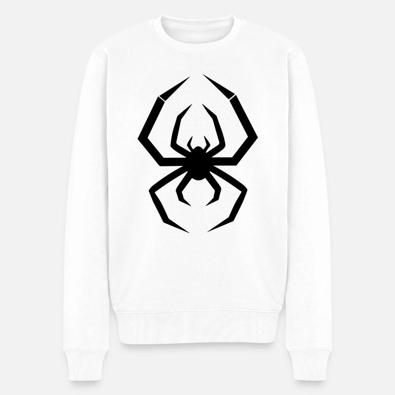 araignée - Pull Premium bio Homme - blanc
