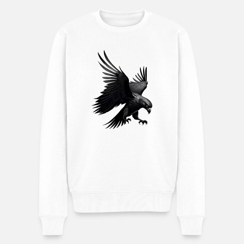 Aigle de l’ombre - Pull Premium bio Homme - blanc