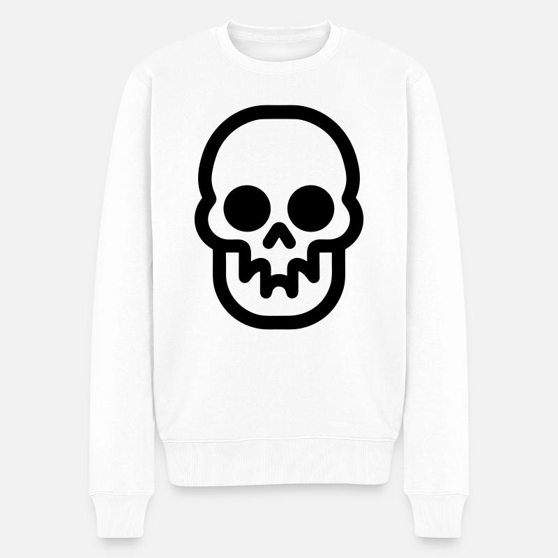 Tête de mort - Pull Premium bio Homme - blanc