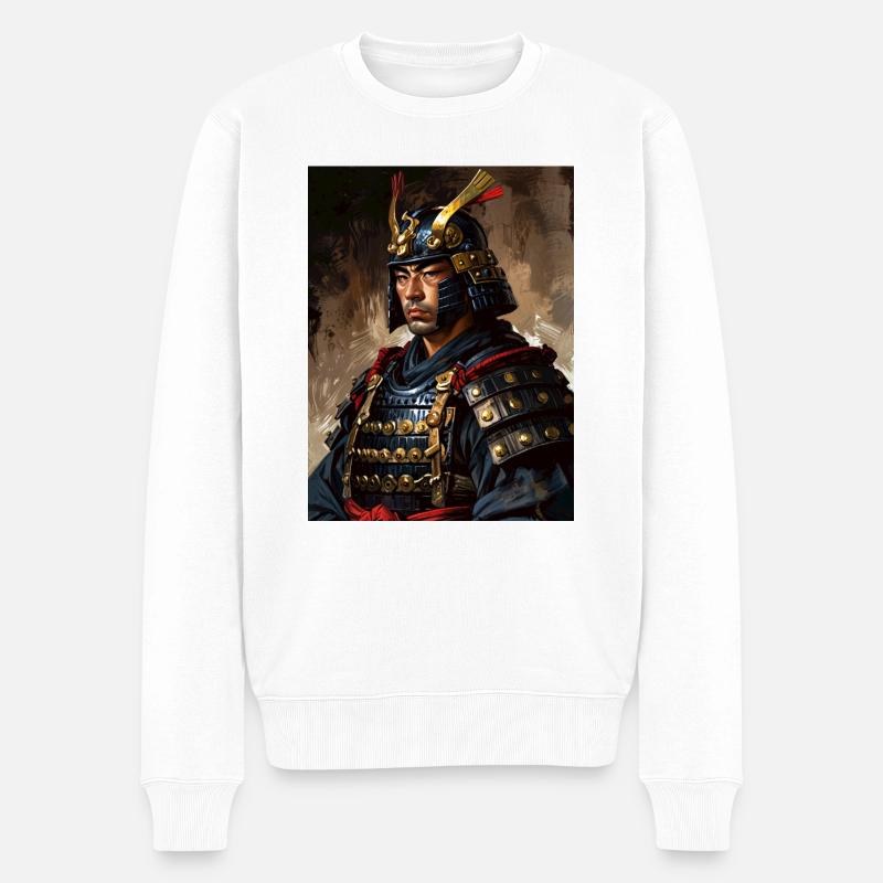Die Klinge des Kaisers - Männer Premium Bio Pullover - Weiß