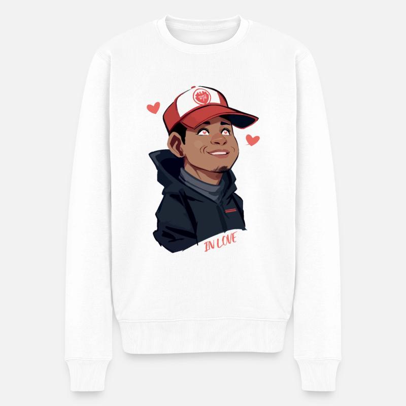 Sourire en amour - Pull Premium bio Homme - blanc
