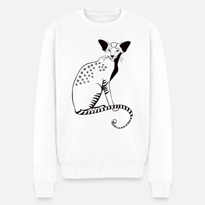 CAKE - Männer Premium Bio Pullover - Weiß