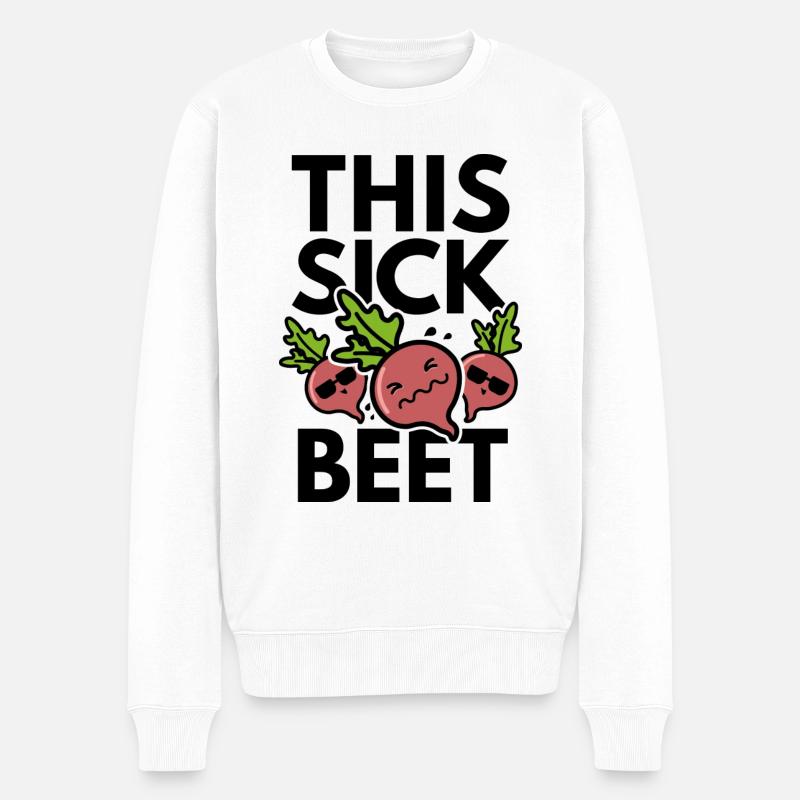 Diese kranke Rüben - Männer Premium Bio Pullover - Weiß
