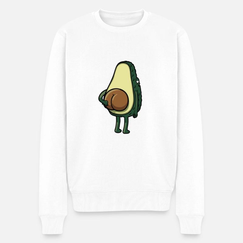 Gesäß Humor Anwalt - Männer Premium Bio Pullover - Weiß