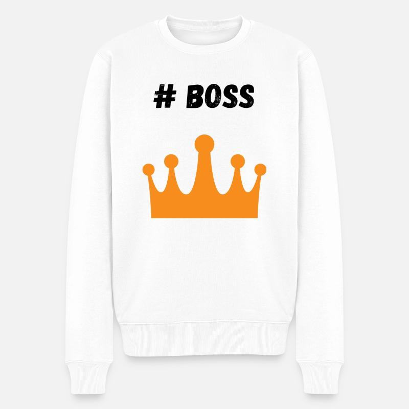 BOSS 9 - Pull Premium bio Homme - blanc