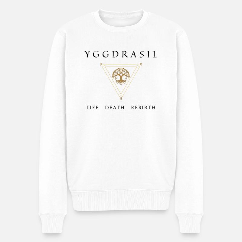 Yggdrasil - Pull Premium bio Homme - blanc