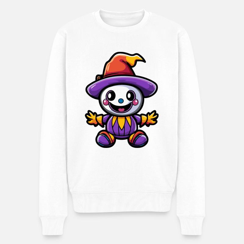 Halloween Clown Comique Bébé - Pull Premium bio Homme - blanc