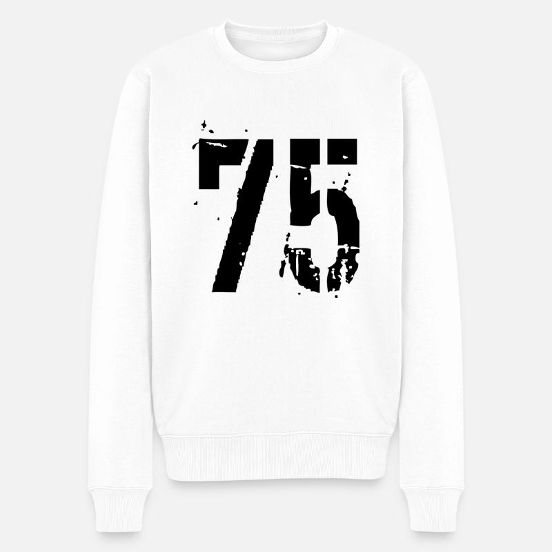 Nombre 75 - Pull Premium bio Homme - blanc