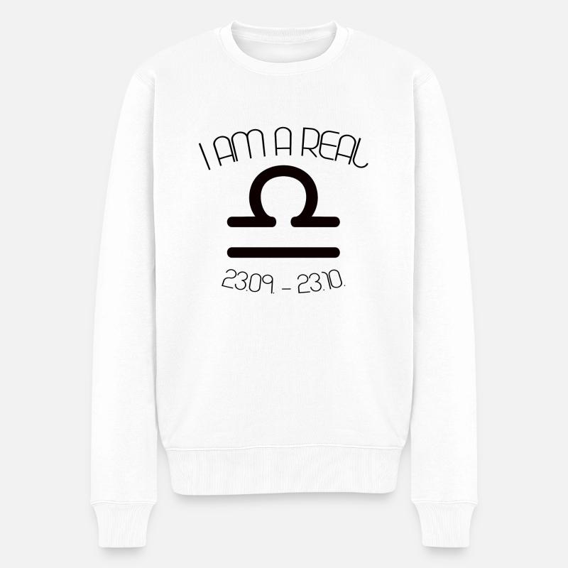 ZODIAC LIBRA - Pull Premium bio Homme - blanc