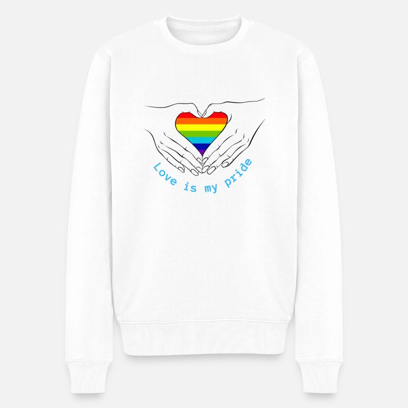 Pride - Pull Premium bio Homme - blanc