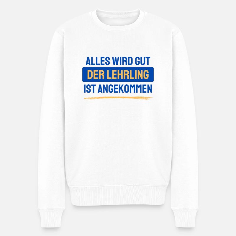 Alles wird gut - Männer Premium Bio Pullover - Weiß