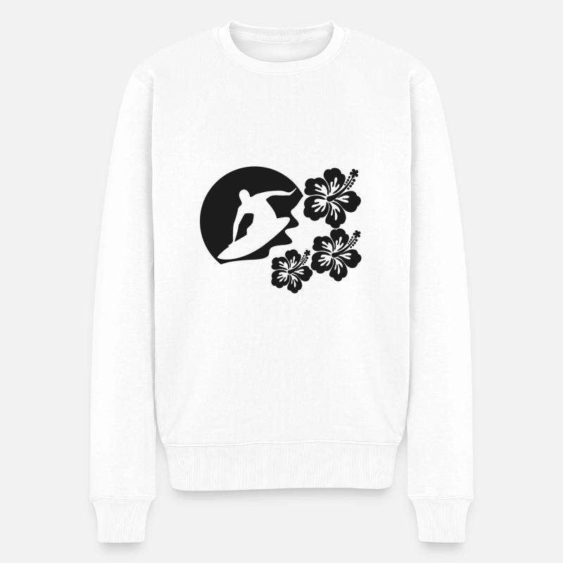 Surfeur - Pull Premium bio Homme - blanc