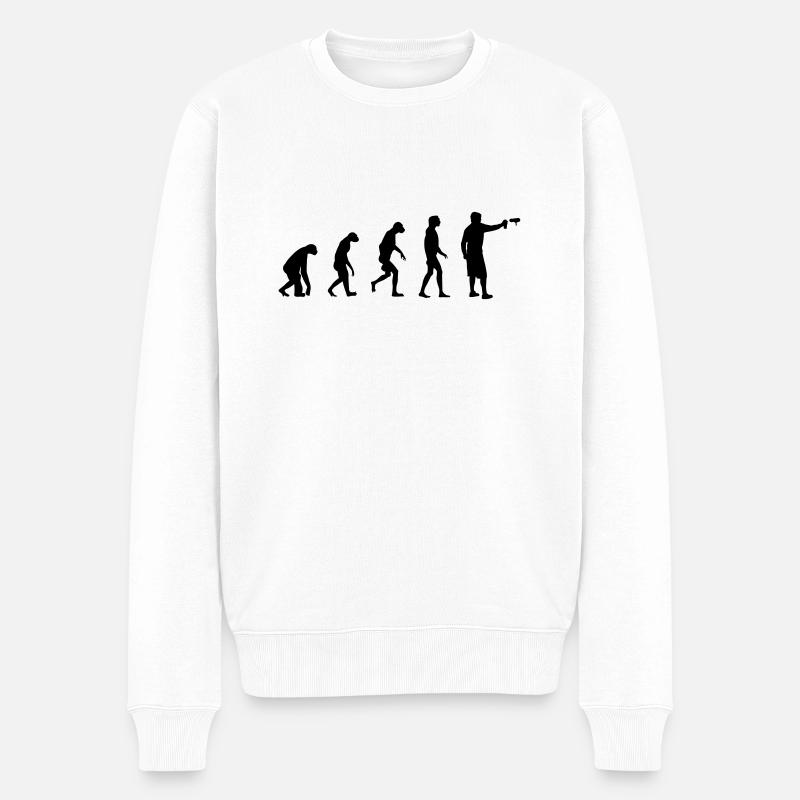 Evolution de Graffiti/ Streetart / Bombing - Pull Premium bio Homme - blanc