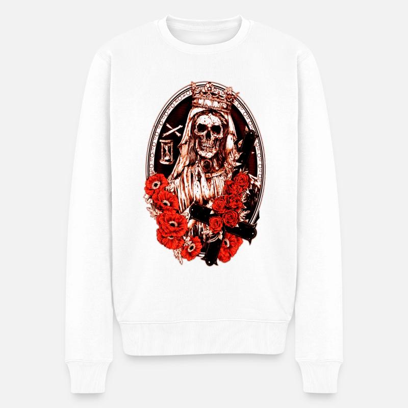 Death - Männer Premium Bio Pullover - Weiß