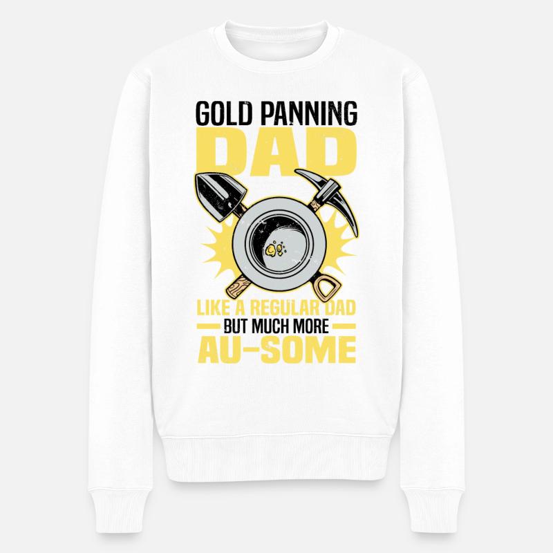 Panoramique de l’or - Pull Premium bio Homme - blanc