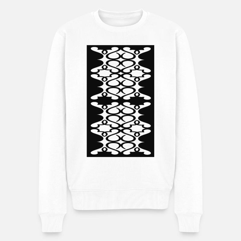 Neuer Stil - Männer Premium Bio Pullover - Weiß