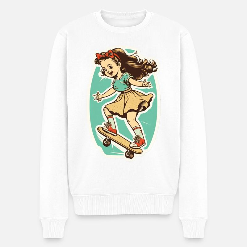 Skater Girl - Pull Premium bio Homme - blanc